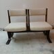 Chair + table on beam vintage 80s