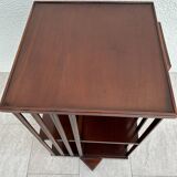 Mahogany rotating bookcase