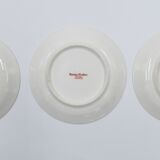 Three cups and under porcelain tea cups from Limoges Haviland barbed-wire décor