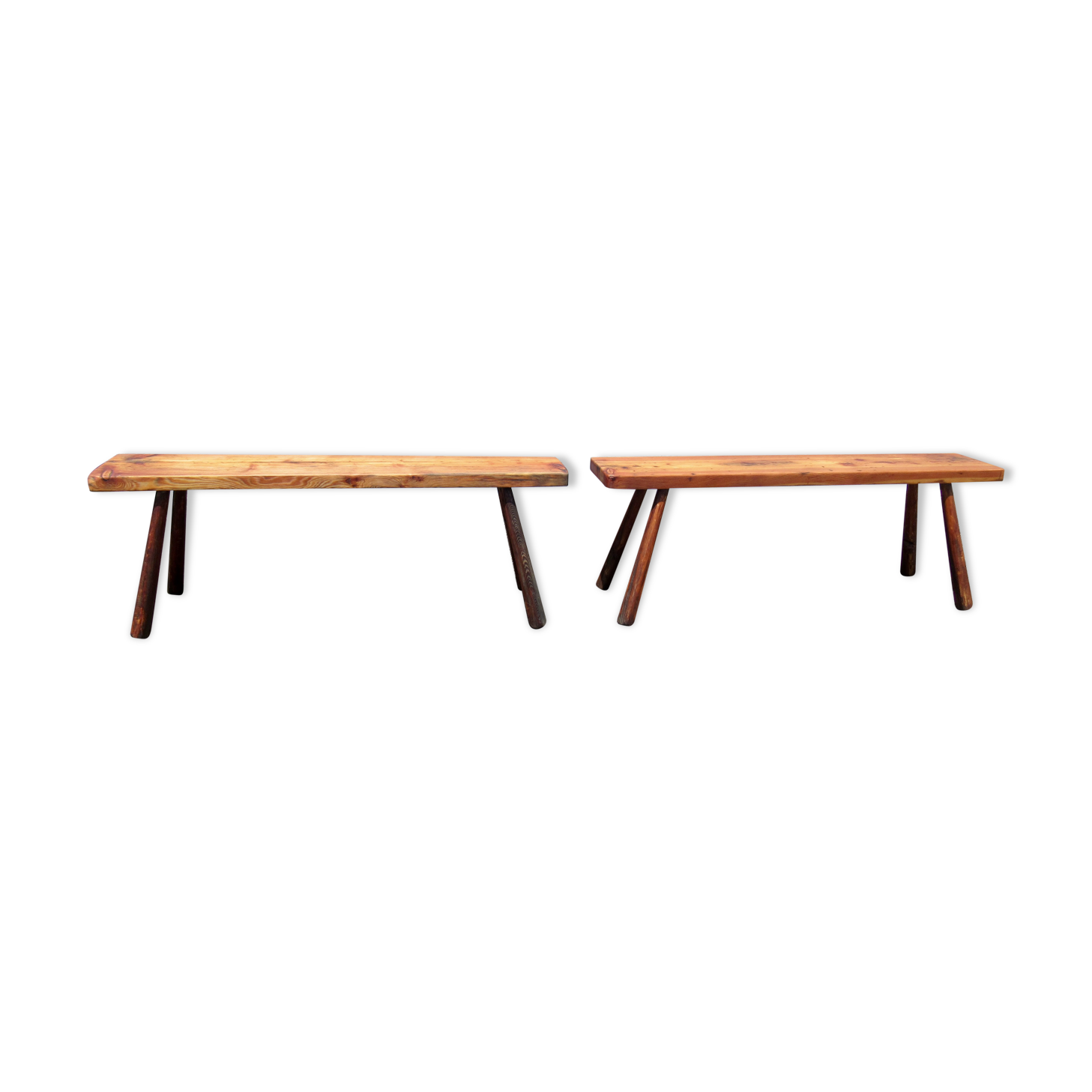 2 Wooden benches