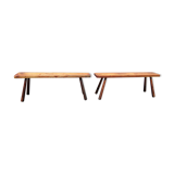2 Wooden benches