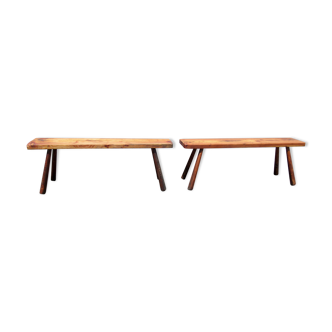 2 Wooden benches