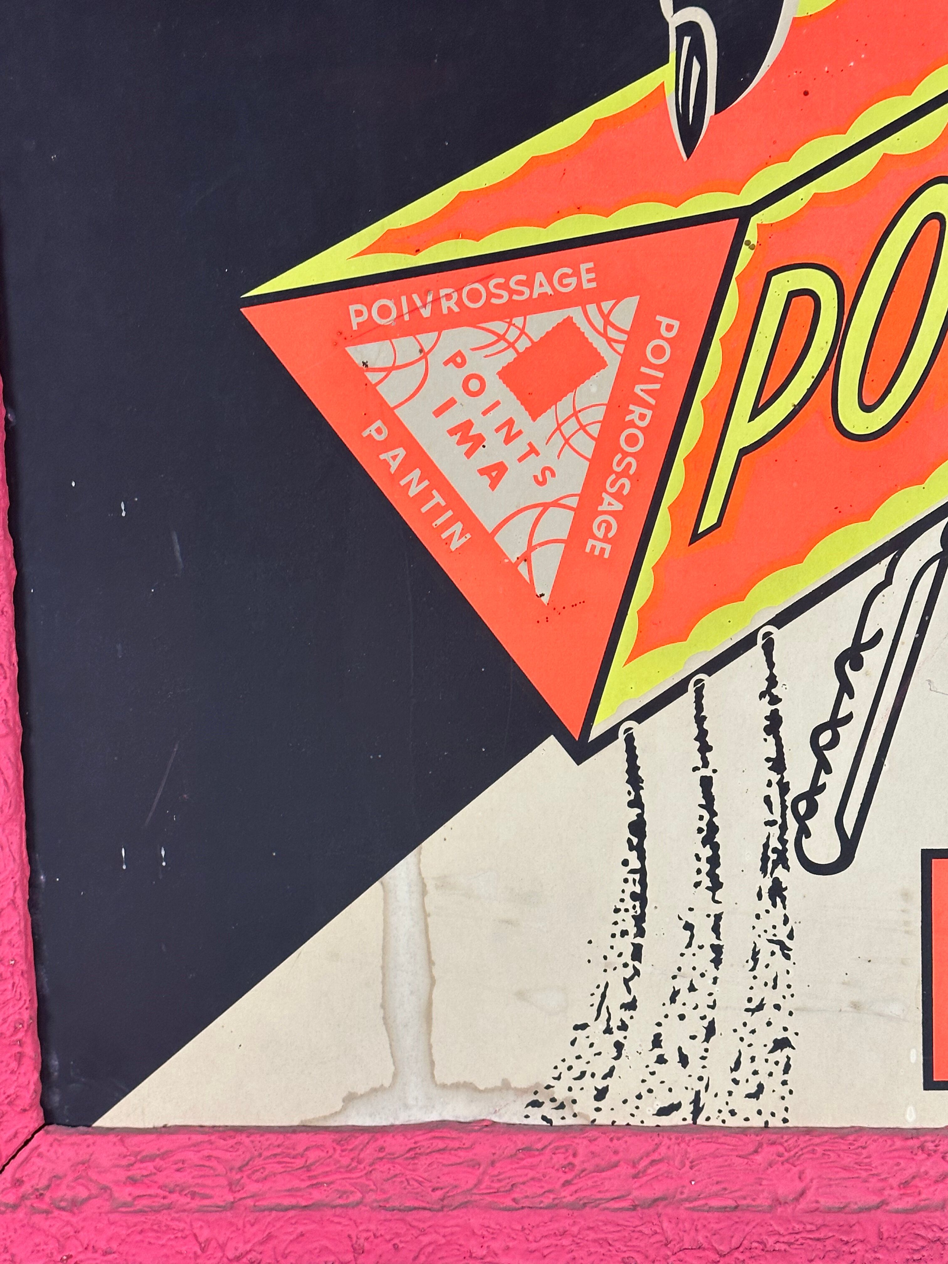 Advertising poster on framed panel The real vintage pepper 1960