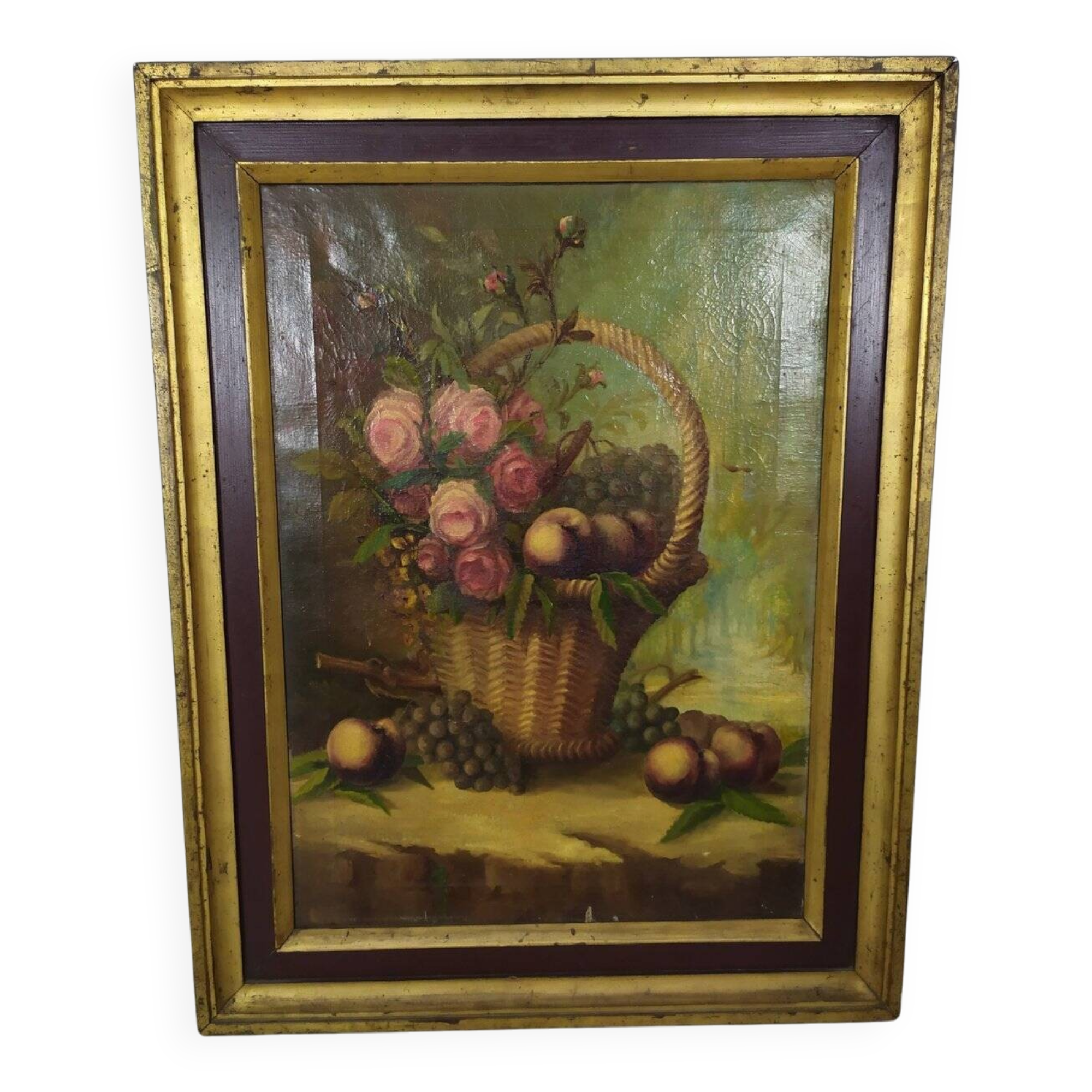 Still life, oil on canvas, framed