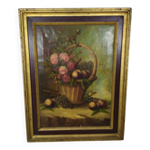 Still life, oil on canvas, framed