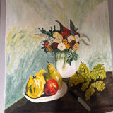 Charming Vintage Oil on Canvas – Still Life