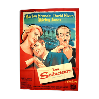 Original film poster "The Seducers" 1964 Marlon Brando,Niven, Jones...