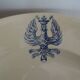 Round earthenware dish KG Lunéville - Lorraine Cross - Empress service Ø 32.5 cm