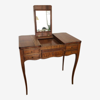 Antique solid walnut dressing table