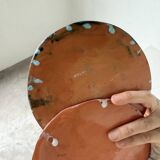 Pair of Vallauris ceramic dinner plates