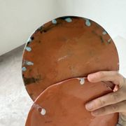 Pair of Vallauris ceramic dinner plates