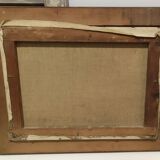Tableau huile sur toile marine signée