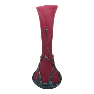 Vase en verre soufflé