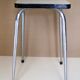 Stool in white formica