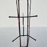 Vintage black metal magazine rack circa 19