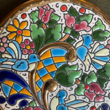Artecer decorative plate, enamels and fine gold
