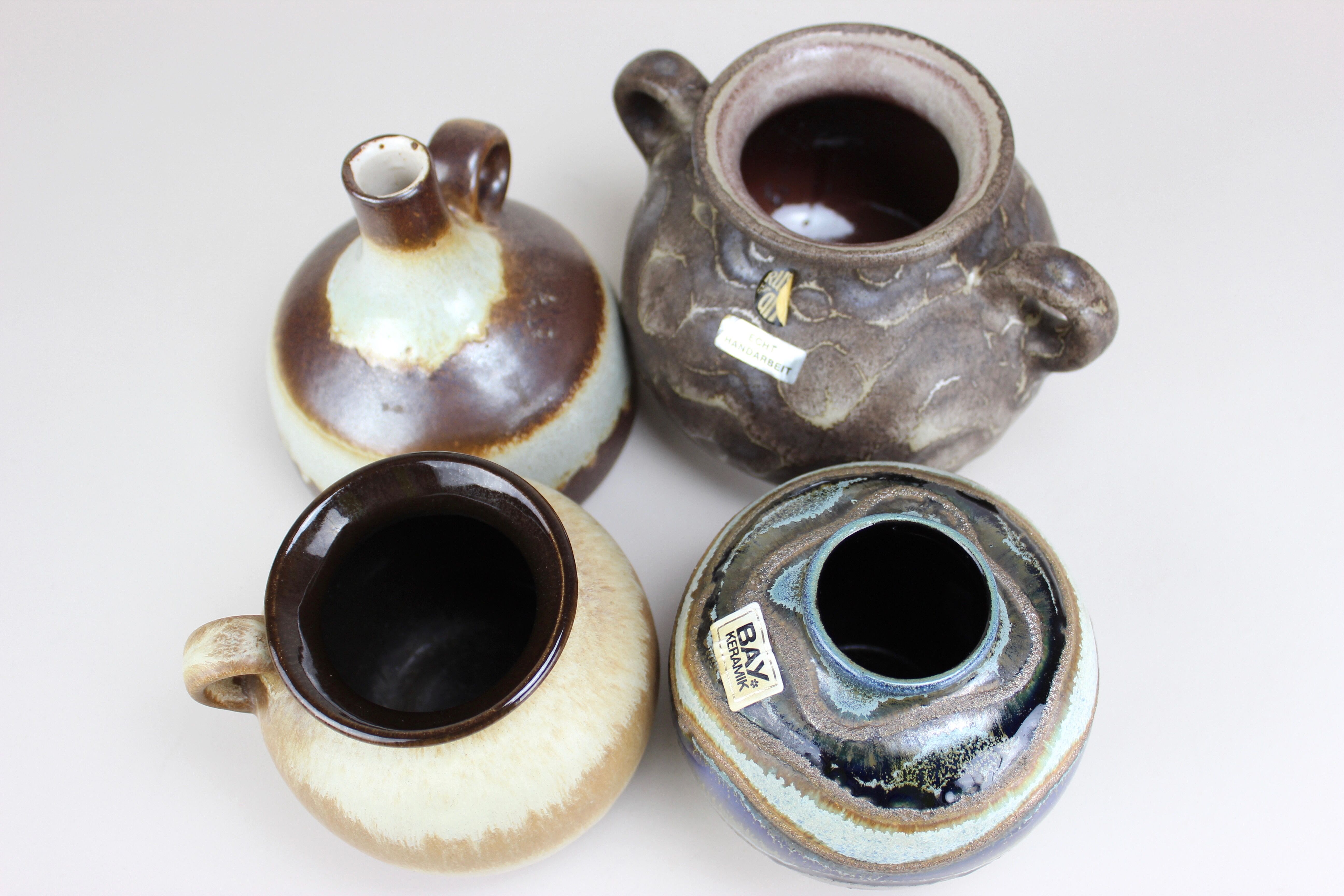 Vases des années 70, collection Bay, Ruscha, vases en céramique