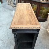 Console from the 19th century in oak.