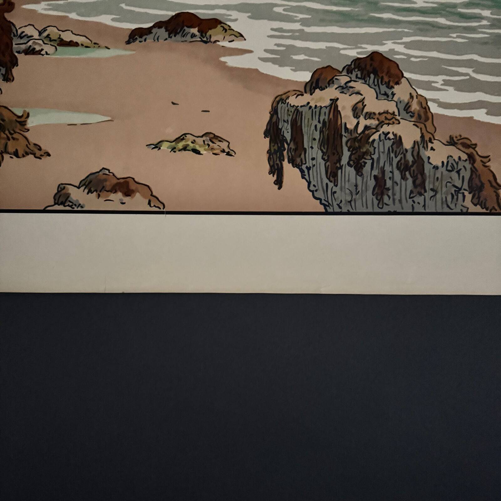 Lithograph by Henri Rivière The Aspects of Nature - The Sea