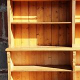 Pine bookcase (251 x 49 x height 288 cm)
