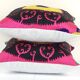 Set of 2 vintage embroidered cushion covers 41x41 cm