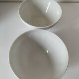 vintage faceted farmhouse duo of bowls