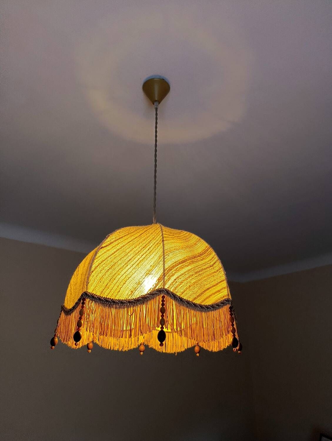 bohemian chic vintage suspension natural care and wooden pearl