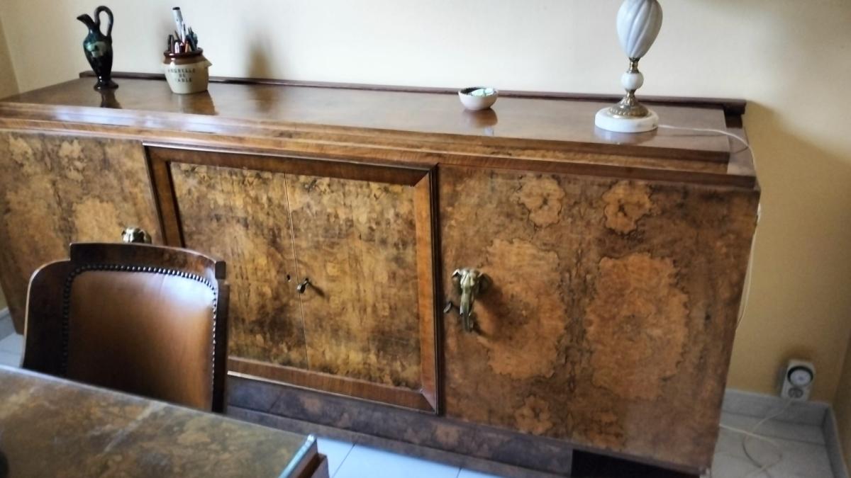 Low sideboard 3 doors elephant handle