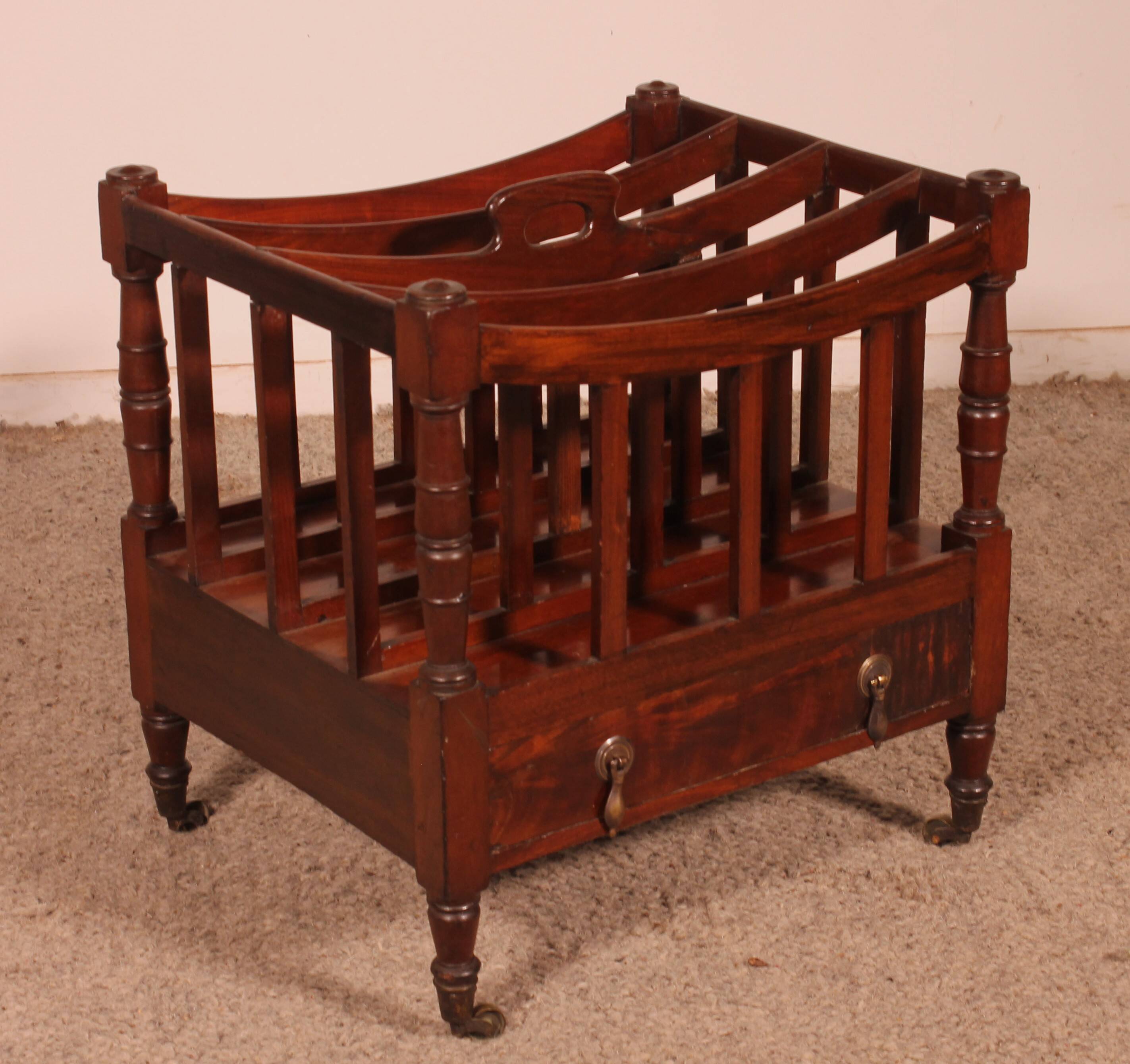 Canterbury in Mahogany from the Early 19th Century Regency Period