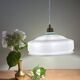 Vintage white opaline lampshade pendant light