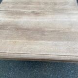 Restored Art Deco dining table in solid oak, 1940