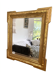 Superb antique bevelled mirror with "ears" – Louis-Philippe style – F