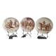 3 Creil and Montereau earthenware plates