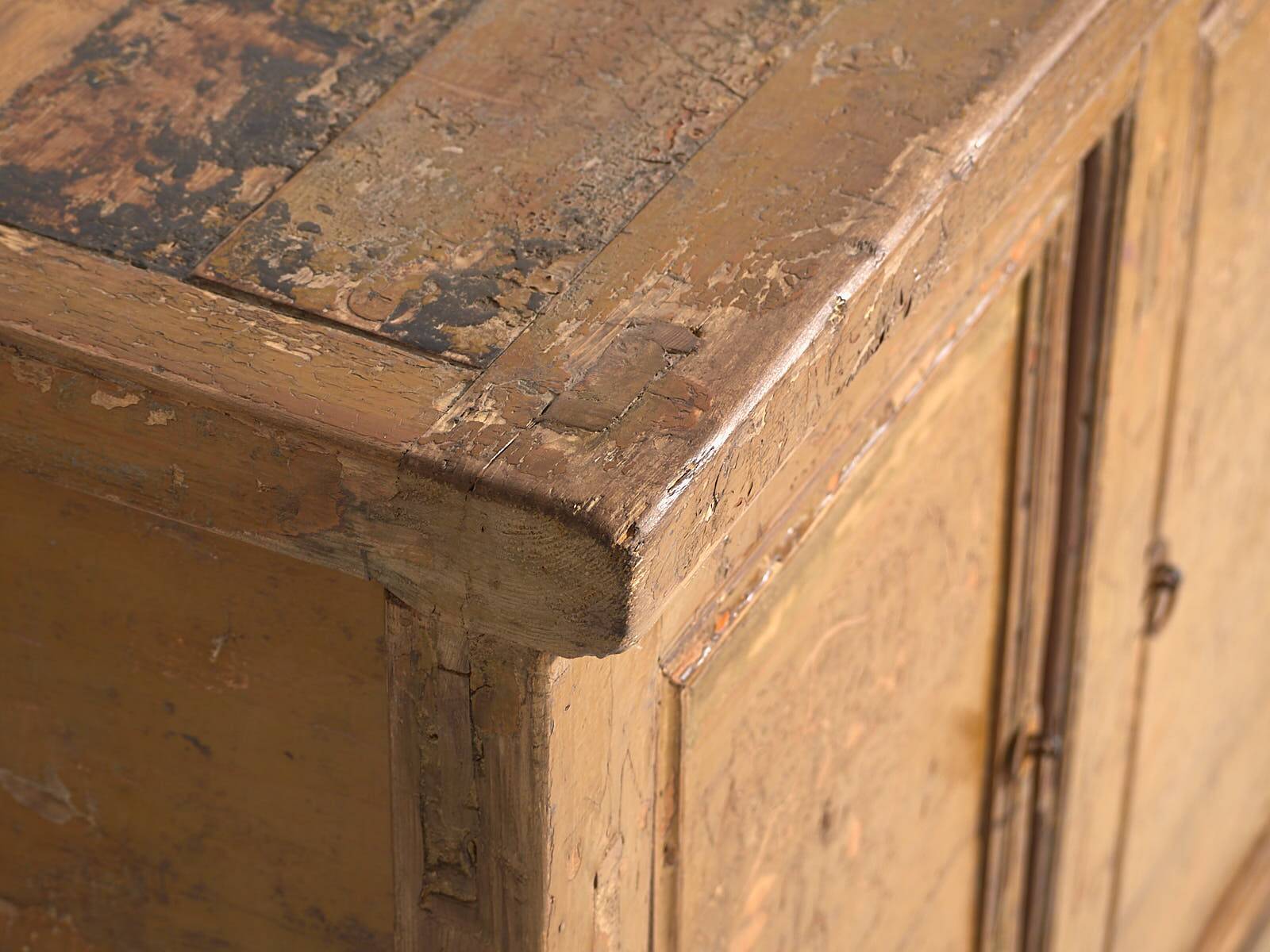 Antique sideboard with ochre patina (c.1900) #11
