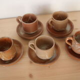 Set of 5 sandstone cups
