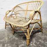 Rattan bench