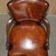 Restored leather office chair, Victorian era