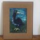 Enamel painting on copper bird 1950s/60s