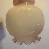 Vintage pink opaline pendant light