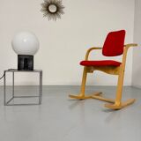 Stokke Varier Actulum red Scandinavian design rocking chair