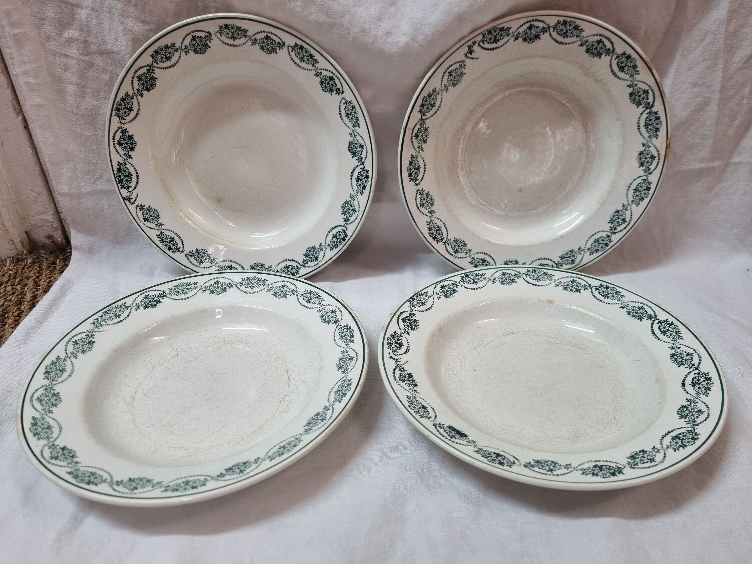 Earthenware plates nineteenth, Céranord St Amand