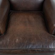 Beautiful Characterful Sheep Leather Armchair with a Deep Colour