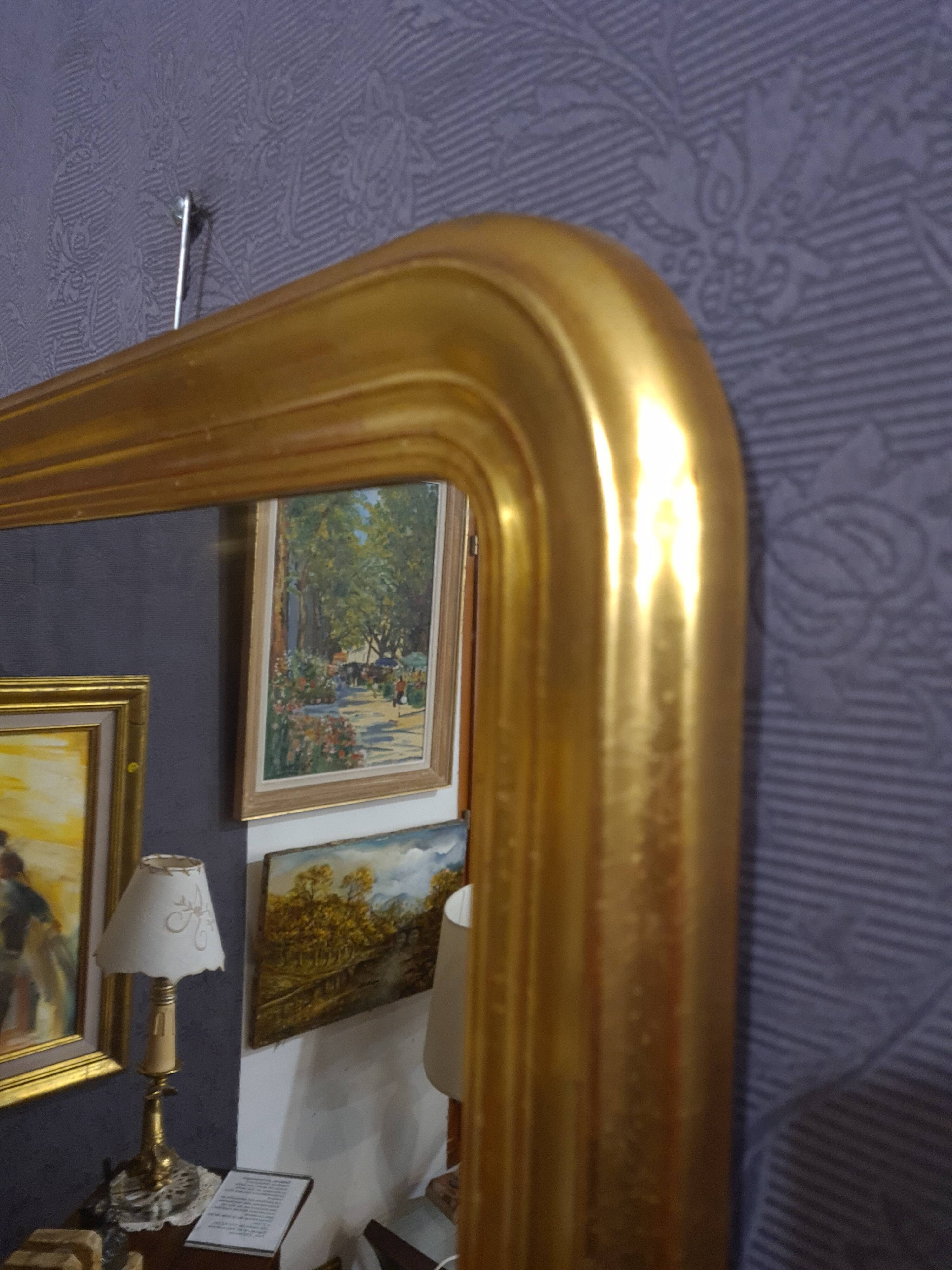 Golden vintage mirror, 73x52 cm