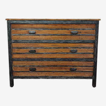 Rattan chest of drawers 80'