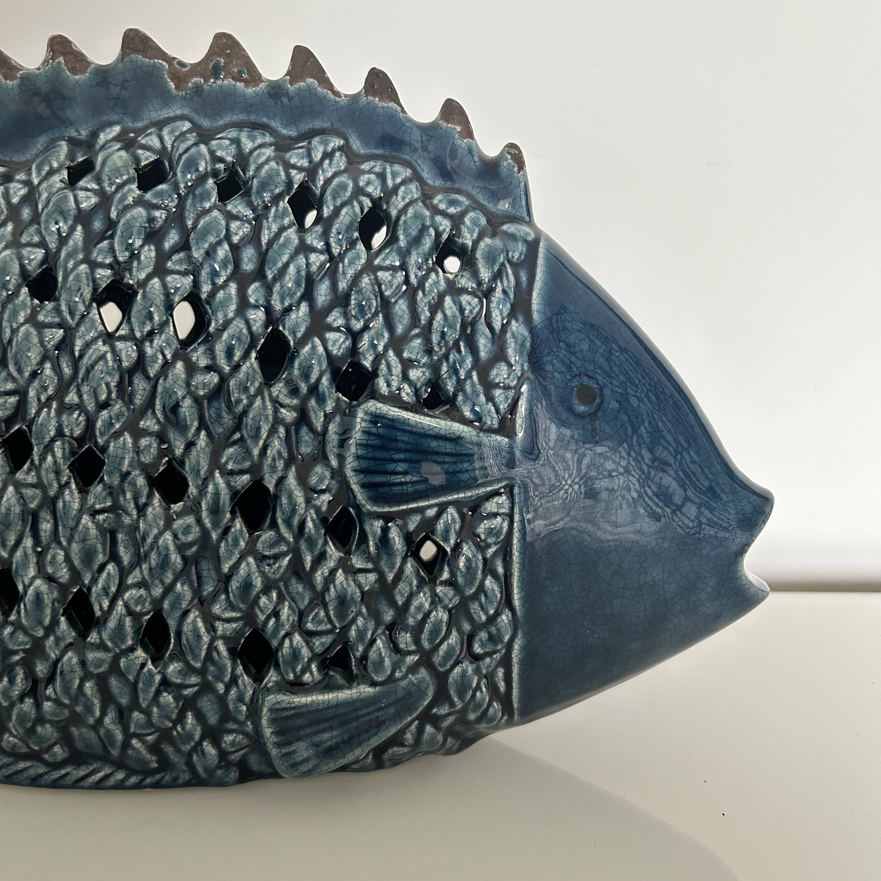 Woven ceramic fish