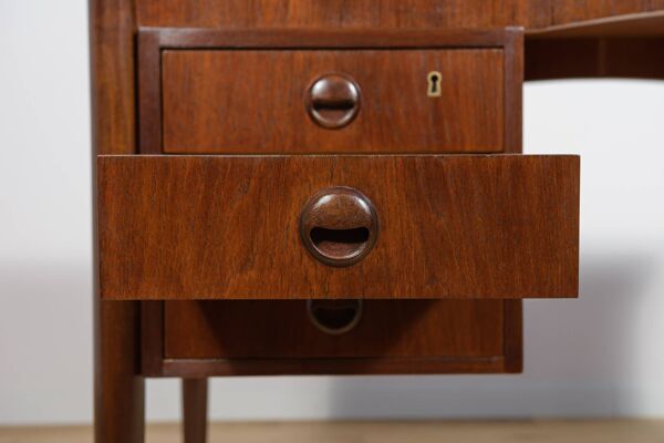 Bureau indépendant en teck du milieu du siècle, Danemark, années 1960