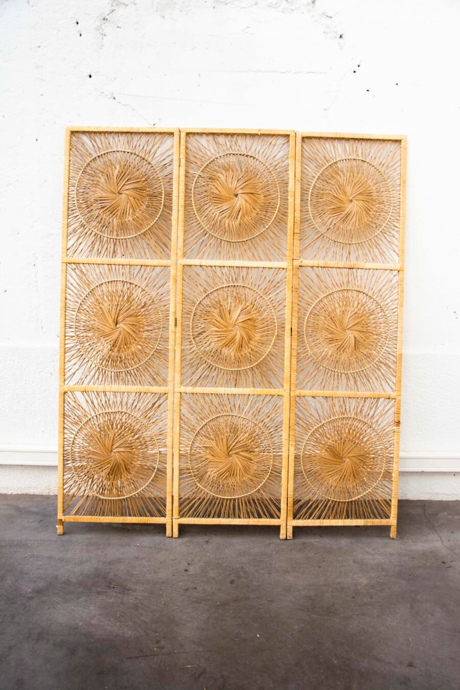Rattan screen