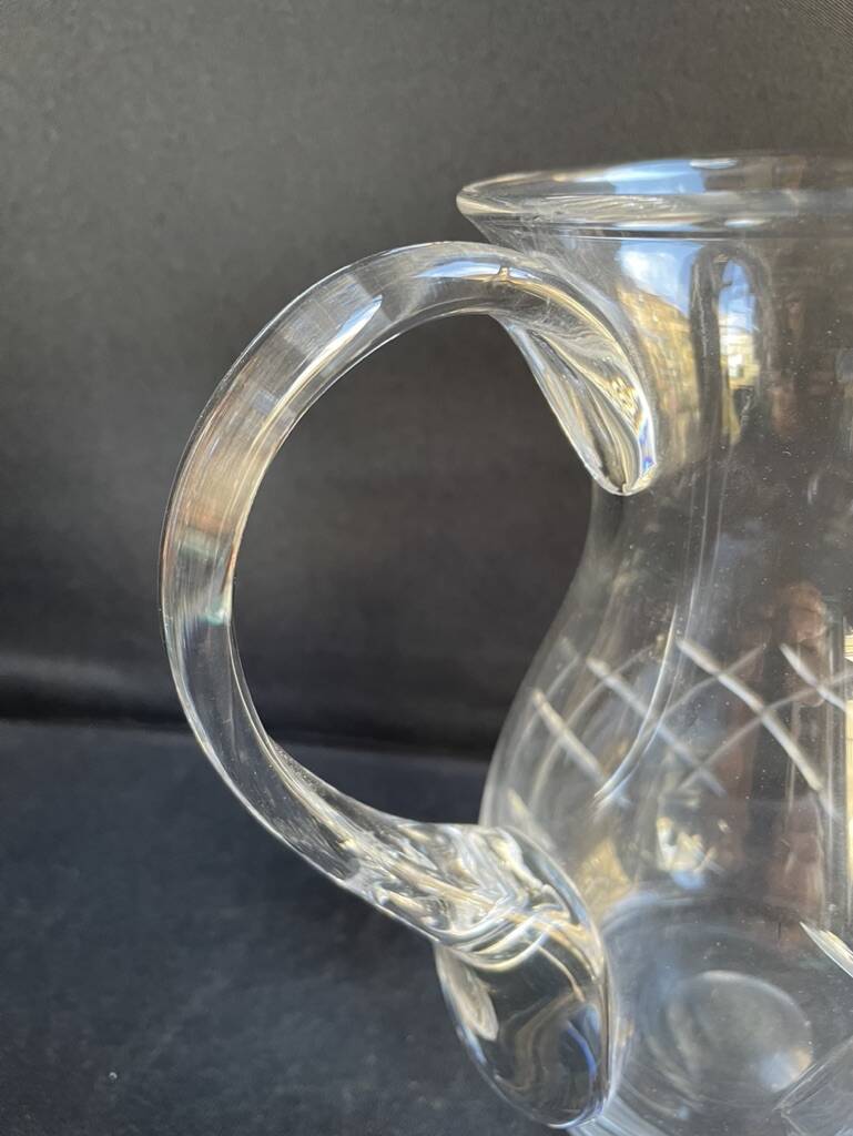 A cut crystal pitcher – Cristalleries Royales de Champagne