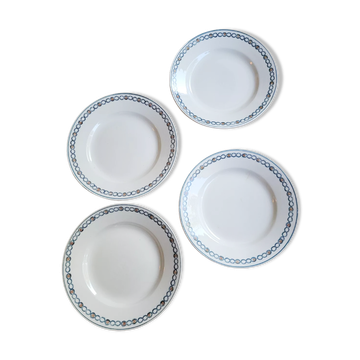 Lot n°2 of 4 flat plates BRE PMPS from Longwy