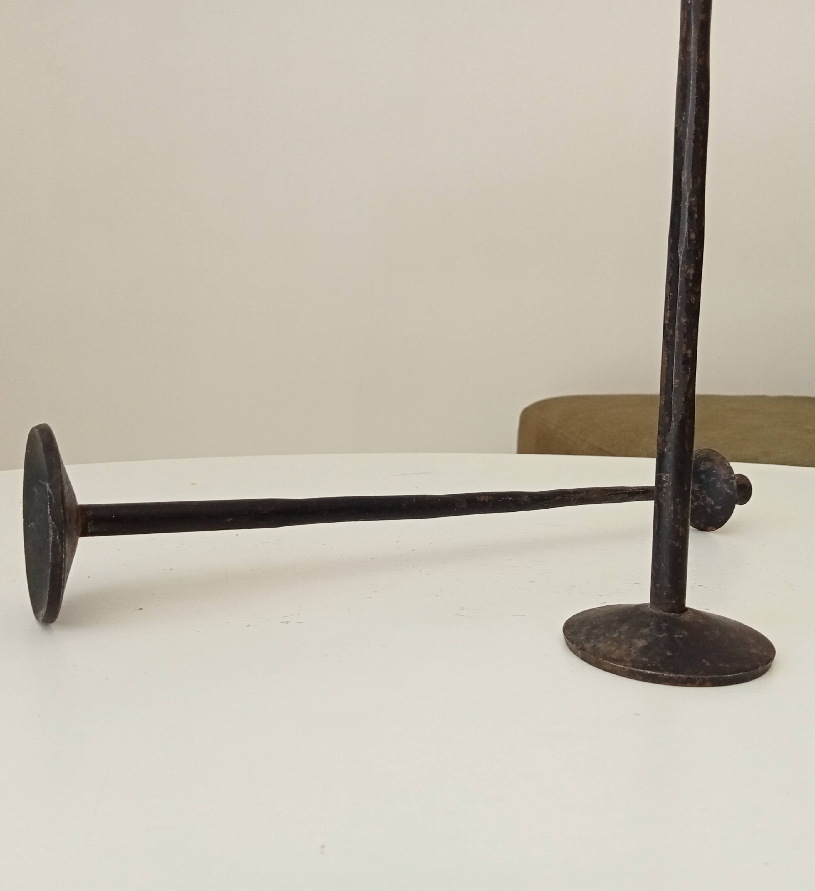 Pair of brutalist / minimalist candlesticks from the 60s